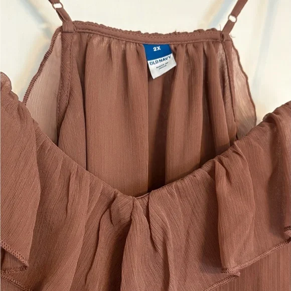 Old Navy Brown Ruffled Camisole - Picture 4 of 5